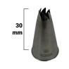 Mini bocchetta per sac à poche a stella twisted in acciaio Ø 5 mm per decorazioni fini