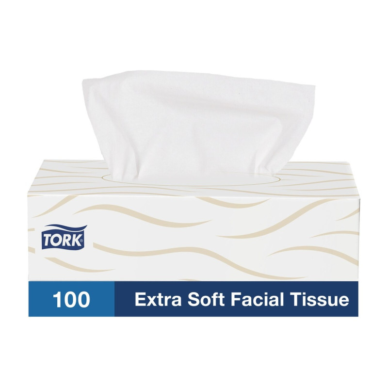 Veline per il viso Tork Extra Soft Premium F1 2 veli bianche 20x21 cm - 100 pz
