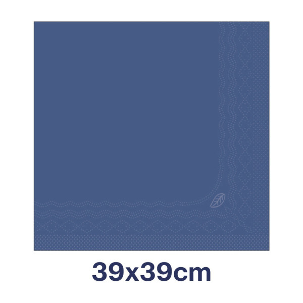 Tovaglioli di carta blu scuro doppio velo Tork Dinner 39x39 cm - 150 pz