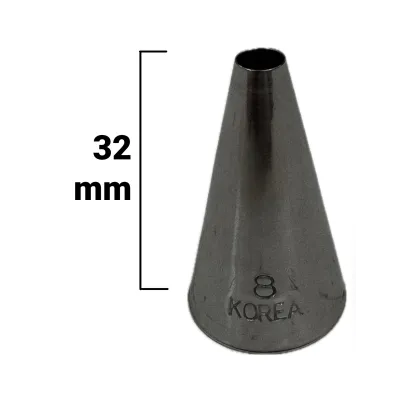 Mini bocchetta per sac à poche liscia Ø 5 mm per decorazioni fini