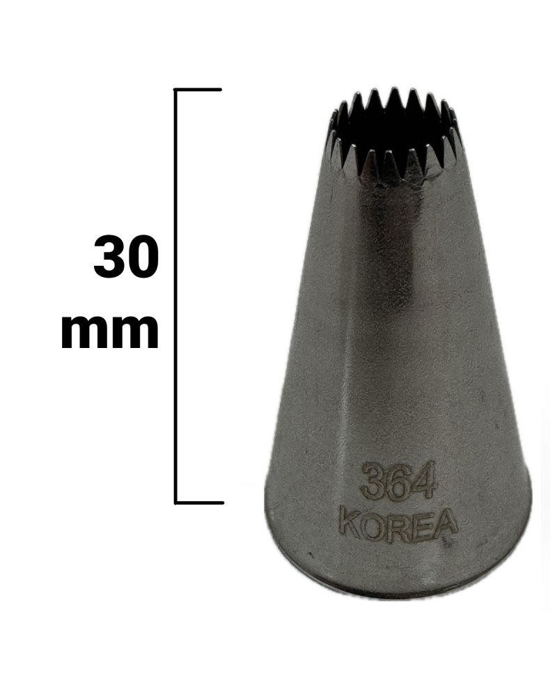 Mini Bocchetta a stella (Stretta) acciaio Ø 7mm - Per una decorazione fine