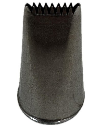 Mini Bocchetta Piatta (Seghettata bi-laterale) acciaio 10x2mm - Per una decorazione fine