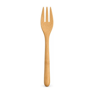 Forchette in bamboo naturale 19,5 cm riutilizzabili - 6 pz Leone