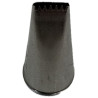 Mini bocchetta per sac à poche piatta seghettata singola in acciaio 10x2 mm