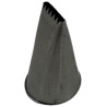Mini bocchetta per sac à poche piatta seghettata singola in acciaio 10x2 mm