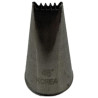 Mini bocchetta per sac à poche piatta seghettata doppia in acciaio 8x2 mm