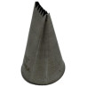 Mini bocchetta per sac à poche piatta seghettata doppia in acciaio 8x2 mm