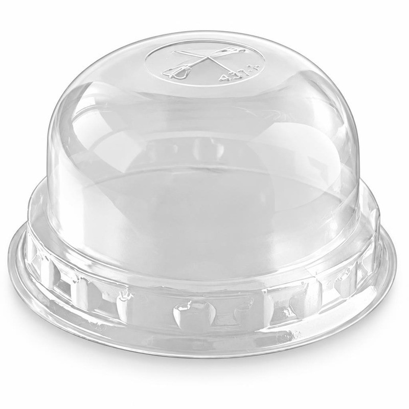 Coperchi a cupola per bicchieri con foro a croce Ø 73 mm - 50 pz
