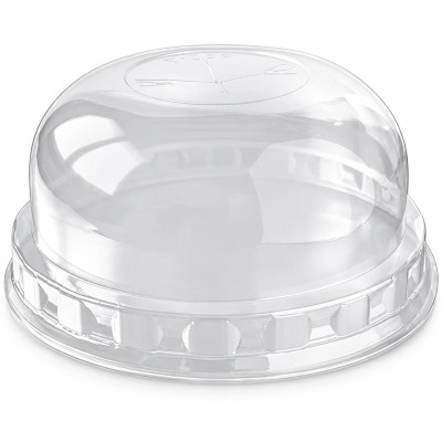 Coperchi a cupola per bicchieri con foro a croce Ø 95 mm - 50 pz