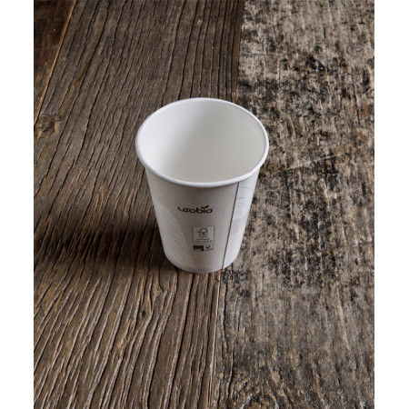 Bicchieri compostabili per bevande calde in cartoncino e Mater-Bi 360 ml - 50 pz