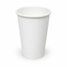 Bicchieri in cartoncino riciclabile bianco 240 ml per bevande calde e fredde Usobio Ø 8 cm - 50 pz