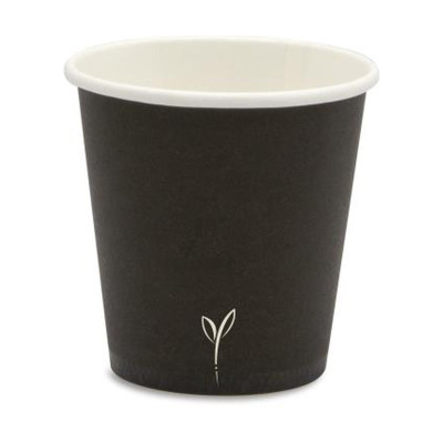 Bicchierini da caffè in carta riciclabile 80 ml Ø 5,7 cm bianchi, neri o avana Brenta Byò - 50 pz