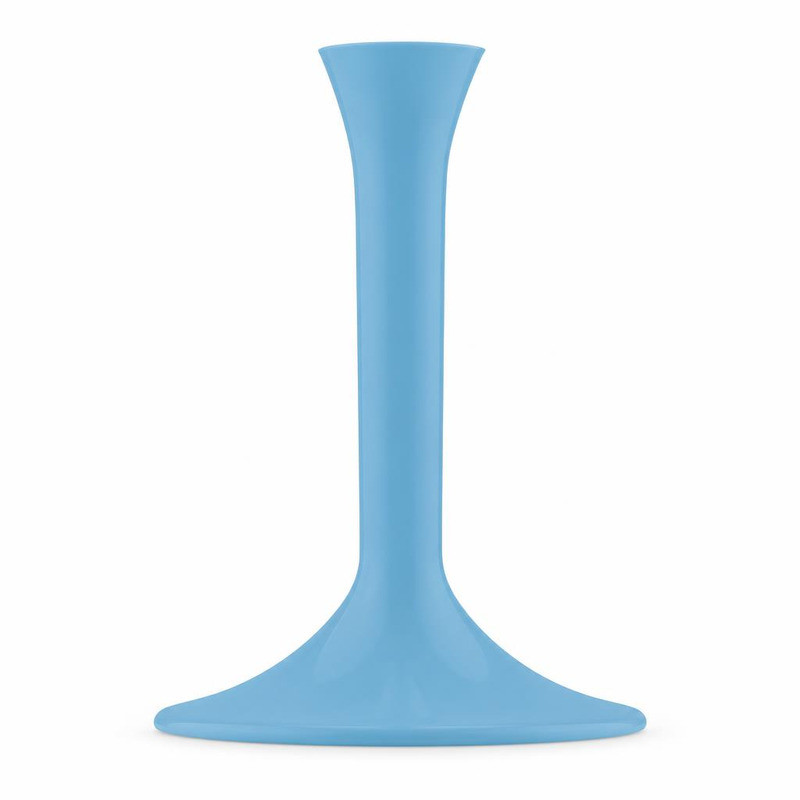 Gambi azzurri per flute, calici e coppe champagne in plastica - 20 pz