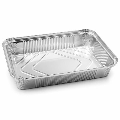 Vaschette in alluminio da chiudere con coperchio 6 porzioni 31,4x21,4 cm R1-02L