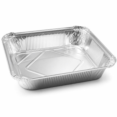 Teglie in alluminio da chiudere con coperchio 8 porzioni 32x26 cm R1-31L