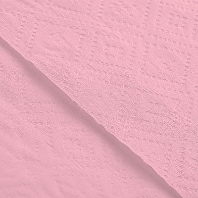 Tovaglia di carta in rotolo rosa confetto damascata 7 m