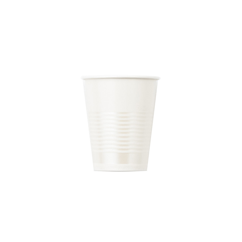 Bicchieri di carta Elegance Pearl 250 ml - 8 pz
