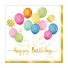 Tovaglioli di carta Birthday Balloons 33x33 cm 3 veli - 16 pz
