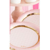 Piatti di carta Baby Chic rosa 18 cm - 8 pz
