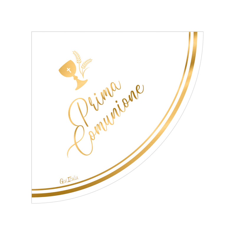 Tovaglioli di carta Prima Comunione 33x33 cm 3 veli sagomati - 16 pz