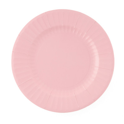 Piatti di carta Rosa Geranio 27 cm - 8 pz