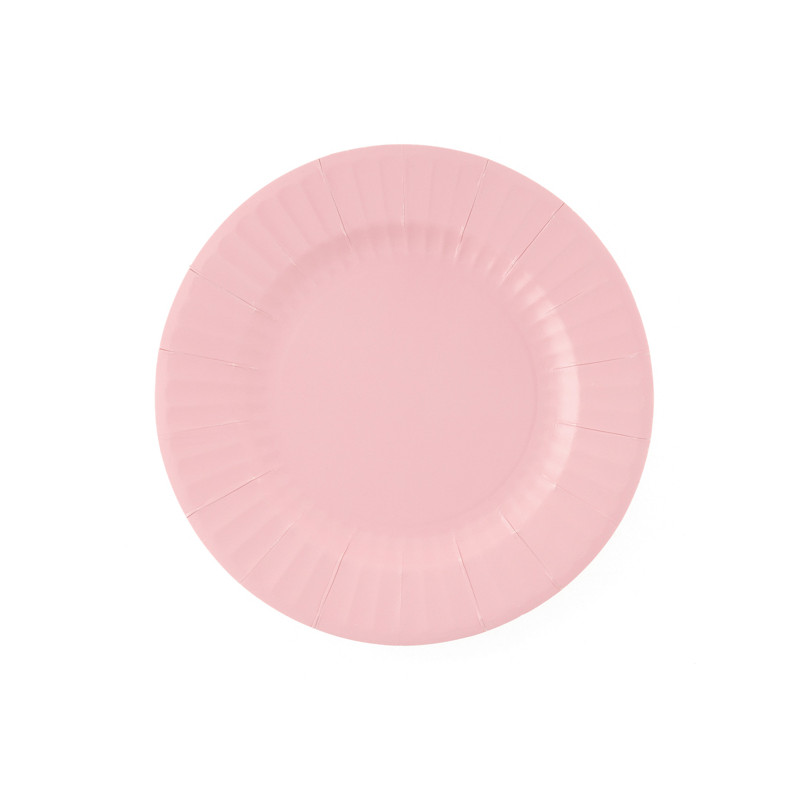 Piatti di carta Rosa Geranio 27 cm - 8 pz