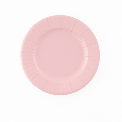 Piatti di carta Rosa Geranio 21 cm - 8 pz