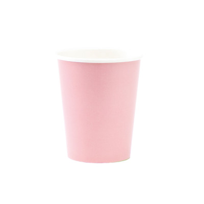 Bicchieri di carta Rosa Geranio 250 ml - 8 pz
