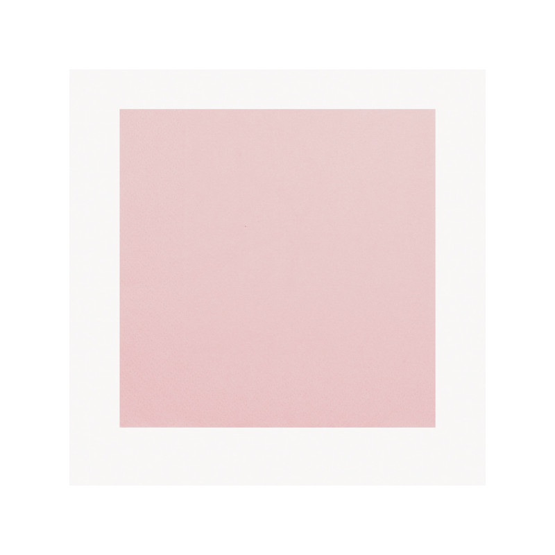 Tovaglioli di carta Rosa Geranio 33x33 cm 3 veli - 16 pz
