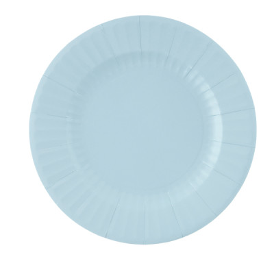 Piatti di carta Blu Fiordaliso 27 cm - 8 pz