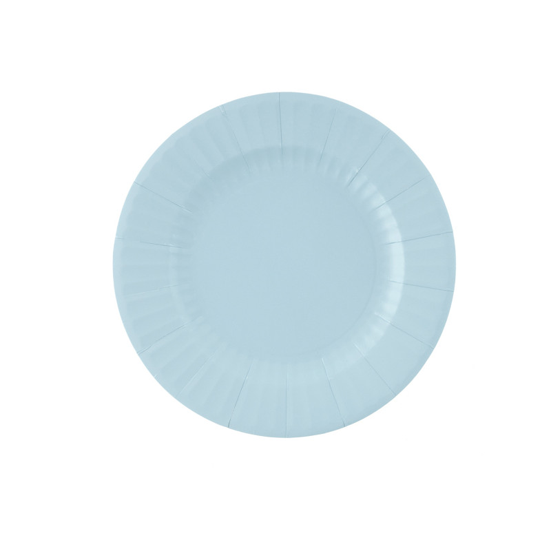 Piatti di carta Blu Fiordaliso 27 cm - 8 pz