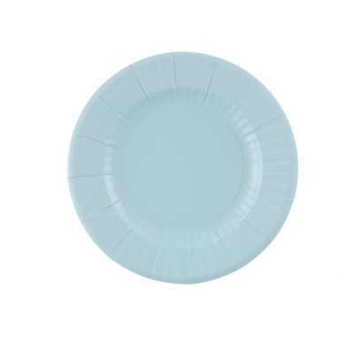 Piatti di carta Blu Fiordaliso 21 cm - 8 pz