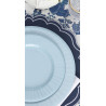 Piatti di carta Blu Fiordaliso 21 cm - 8 pz