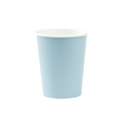 Bicchieri di carta Blu Fiordaliso 250 ml - 8 pz