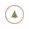 Piatti natalizi di carta Christmas Teddy con albero e orsetti 27 cm - 8 pz