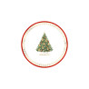 Piatti natalizi di carta da dessert Christmas Teddy con albero e orsetti 21 cm - 8 pz