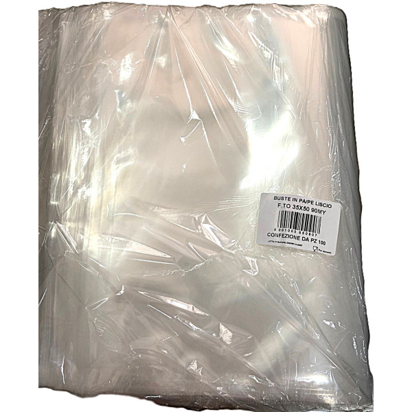 Buste sottovuoto lisce 90 micron per macchine a campana 35x50 cm - 100 pz