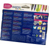 Pennarelli per tessuti Giotto Decor Textile punta a pennello tratto 1-3 mm, resistenti al lavaggio a 40 °C, colori assortiti - 6