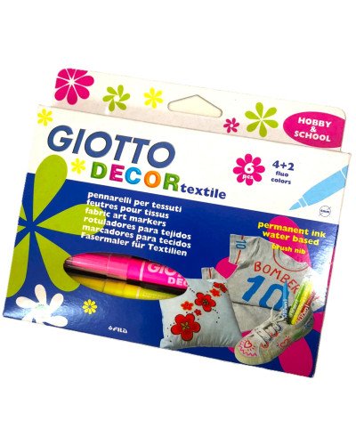 Pennarelli per tessuti - Decor Textile GIOTTO - 6pz