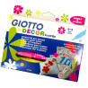 Pennarelli per tessuti Giotto Decor Textile punta a pennello tratto 1-3 mm, resistenti al lavaggio a 40 °C, colori assortiti - 6