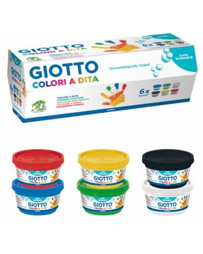Colori A Dita Giotto -  6 pz da 100 ml
