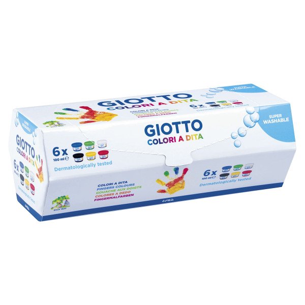 Colori A Dita Giotto -  6 pz da 100 ml