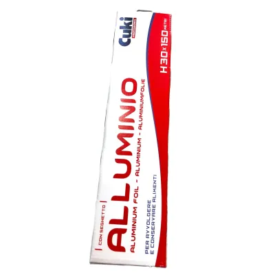 Rotolo alluminio per alimenti professionale Cuki 30 cm x 150 m