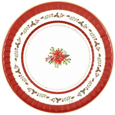 Sottopiatti natalizi Red Royal 33 cm - 6 pz