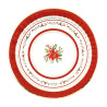 Piatti Red Royal Natale 27 cm 8 pz | Pietrangioli