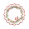 Piatti fondi natalizi Christmas Vintage 24 cm - 8 pz