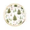 Piatti Fondi Christmas Forest 24 cm 8 pz | Pietrangioli