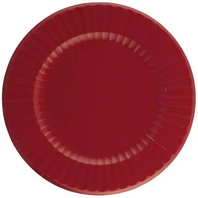 Sottopiatti in cartoncino rosso rubino 33 cm - 6 pz