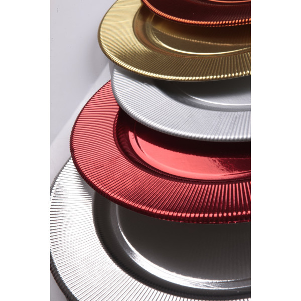 Sottopiatto Argento 32,4 cm 4pz