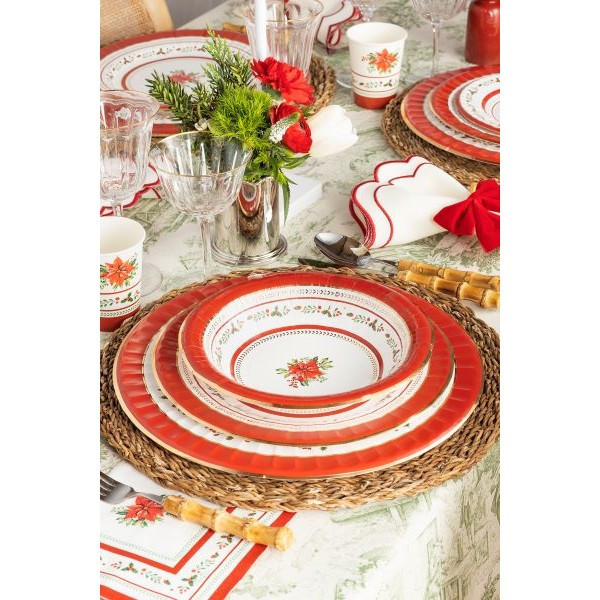 Piatto Fondo Red Royal 24cm 8pz